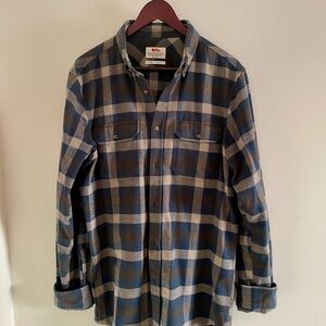 Fjallraven Blue Gray Casual Button Down Shirt